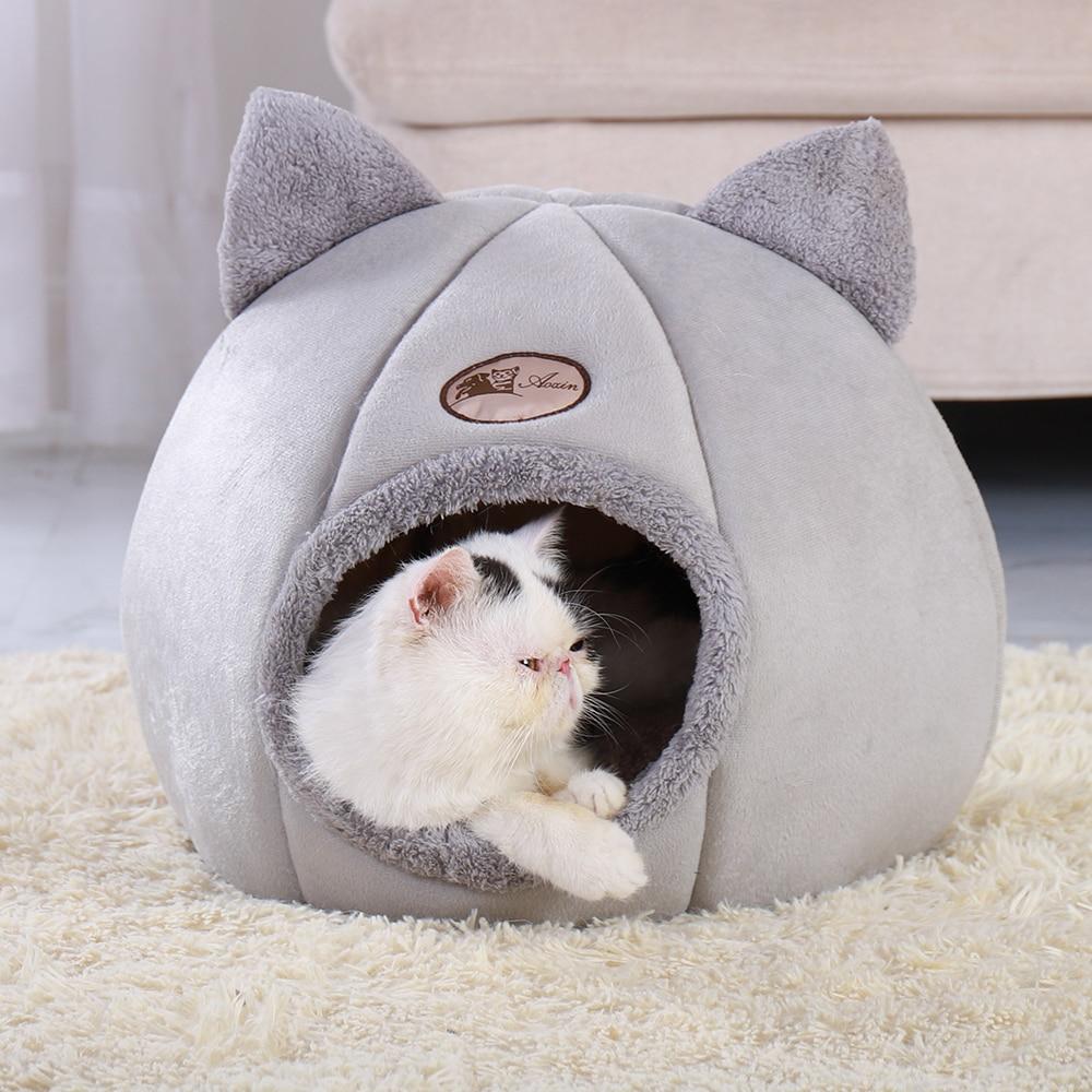 Iglu Katzenbett und Hut für Katzen