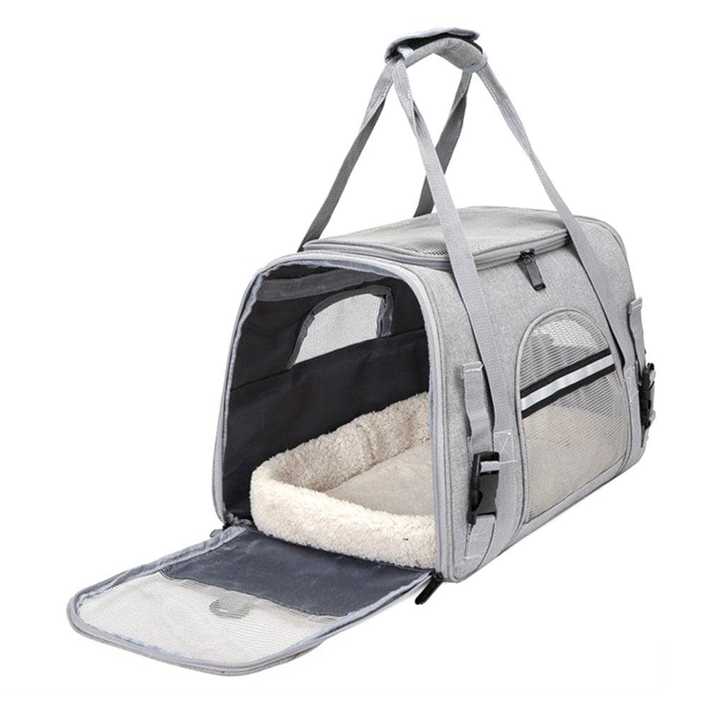 Haustiertasche - Graue Haustiertasche