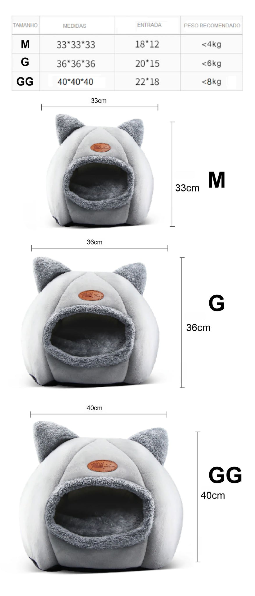 Iglu Katzenbett und Hut für Katzen