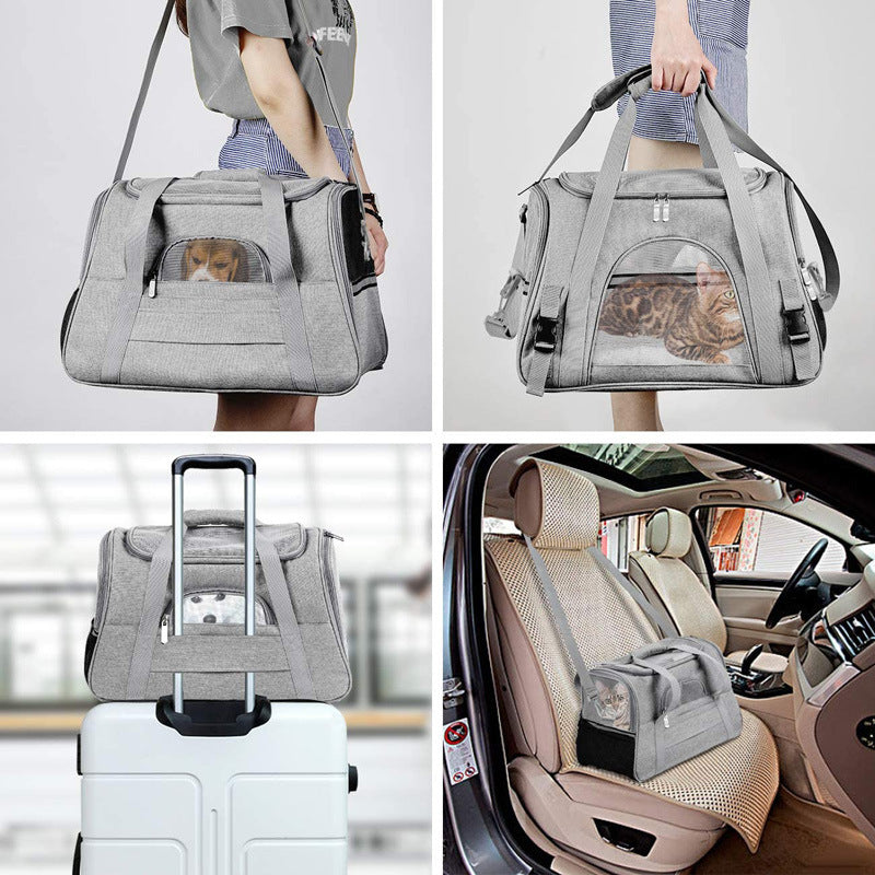 Haustiertasche - Graue Haustiertasche