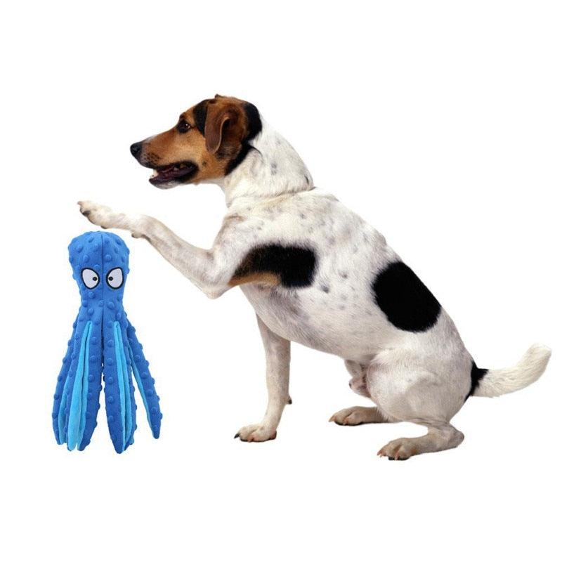 Oktopus-Plüschspielzeug für Hunde mit einzigartiger interner Pfeife