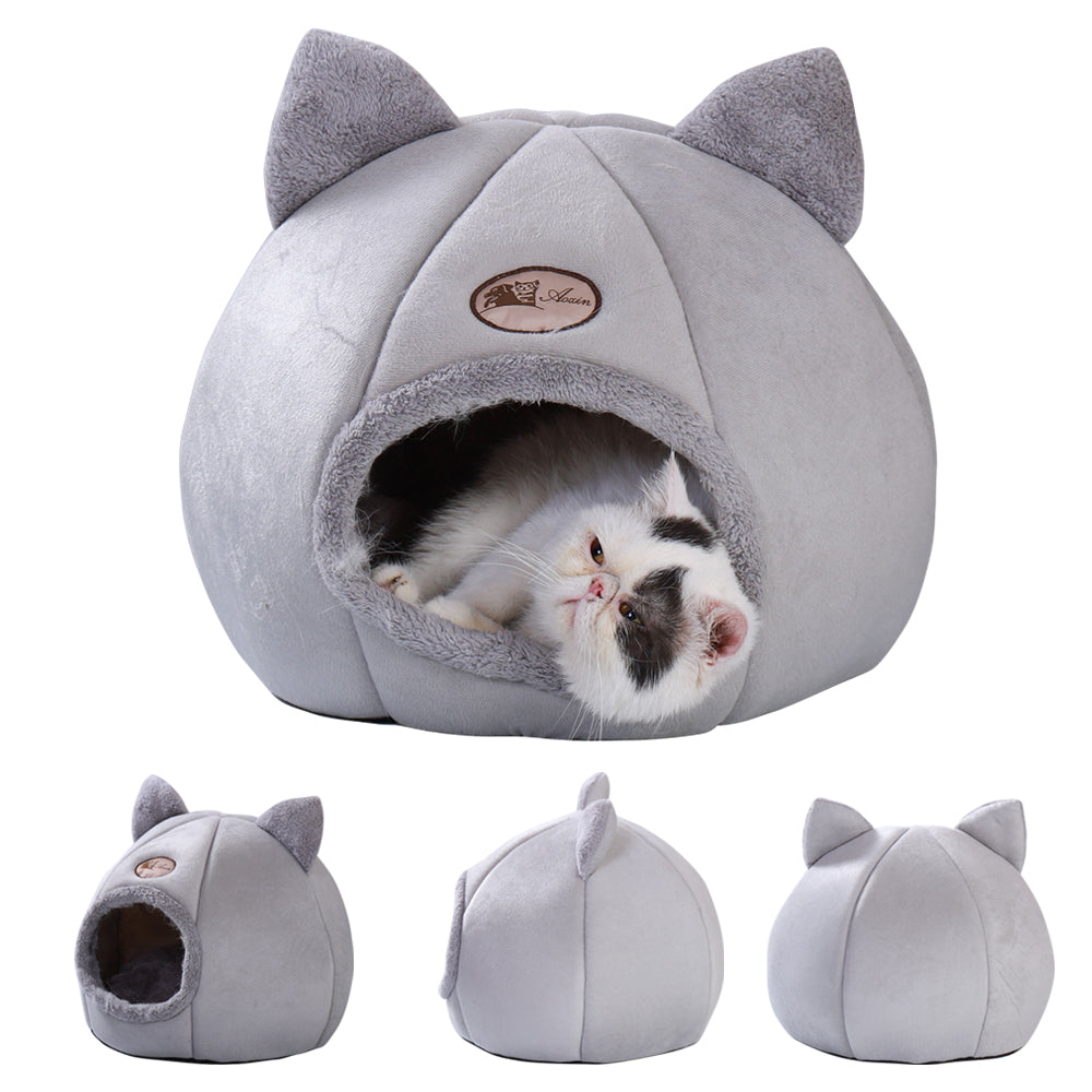 Iglu Katzenbett und Hut für Katzen