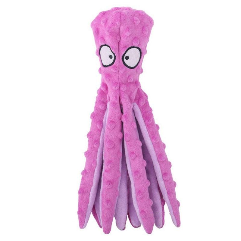 Oktopus-Plüschspielzeug für Hunde mit einzigartiger interner Pfeife