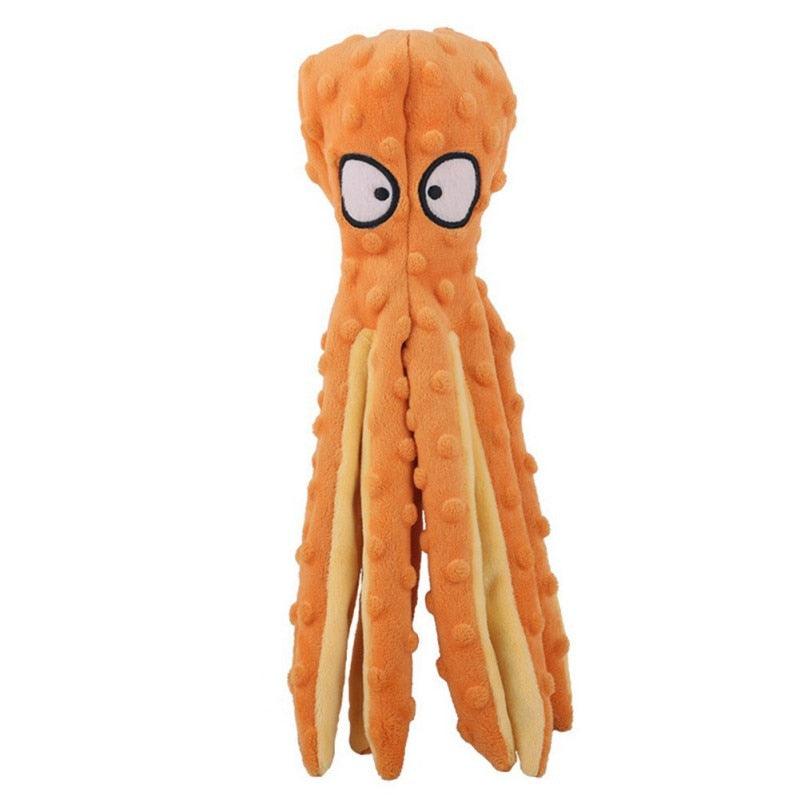 Oktopus-Plüschspielzeug für Hunde mit einzigartiger interner Pfeife