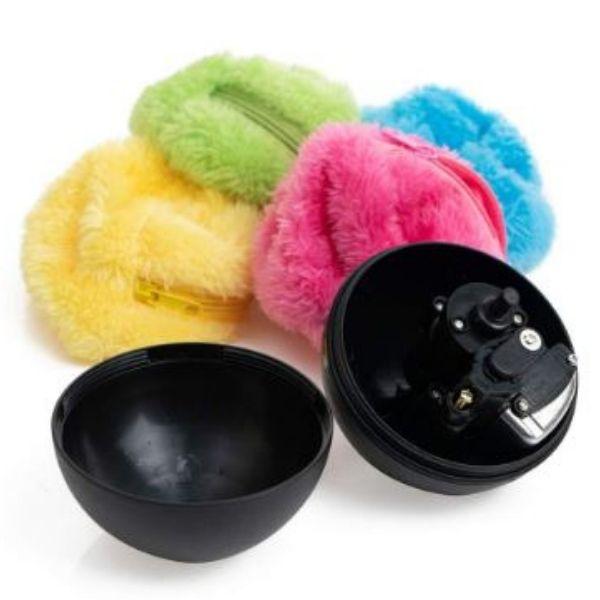 Fluffy Ball Automatischer Rollball + 4 Geschenke (Plüschhüllen)