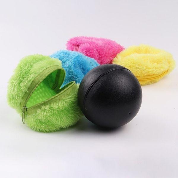 Fluffy Ball Automatischer Rollball + 4 Geschenke (Plüschhüllen)