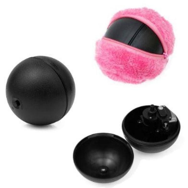 Fluffy Ball Automatischer Rollball + 4 Geschenke (Plüschhüllen)