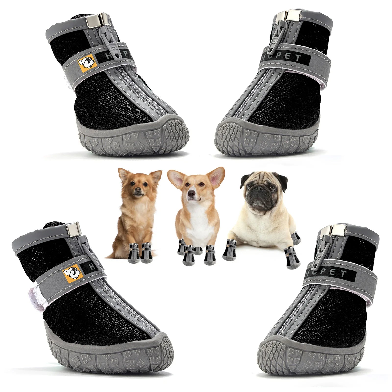 Wasserdichte, rutschfeste Hundeschuhe – Haustierschuhe