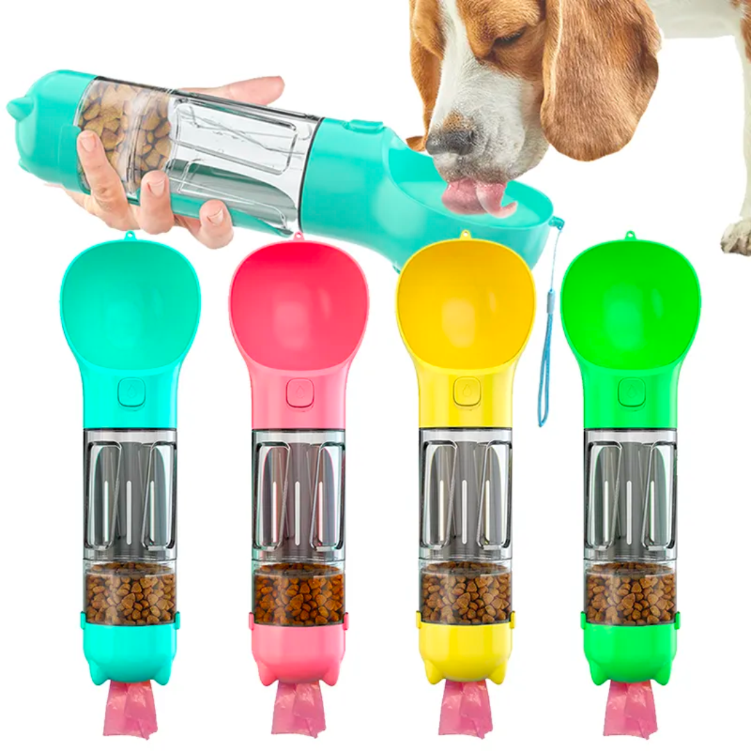 4-in-1-Trinkflasche für Haustiere – GoPet 