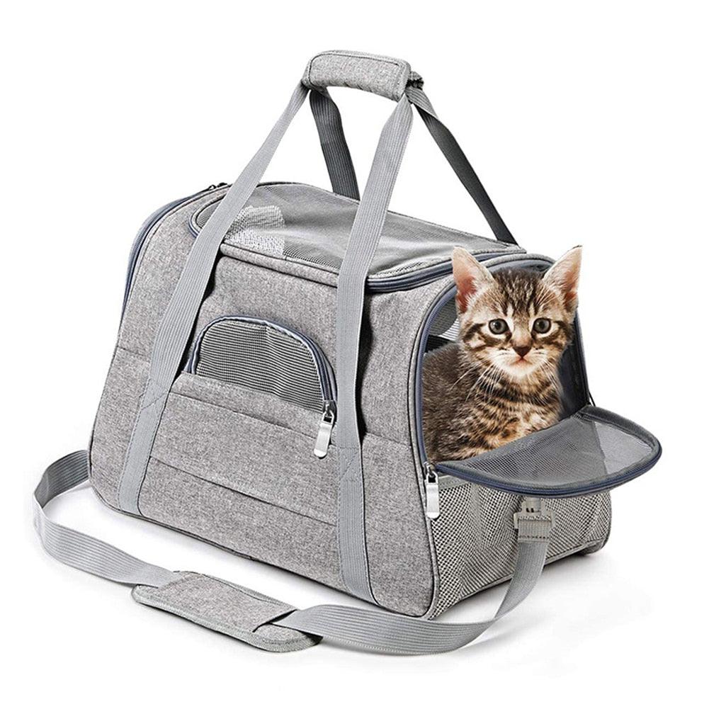 Haustiertasche - Graue Haustiertasche