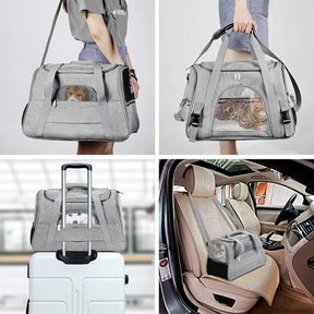 Haustiertasche - Graue Haustiertasche