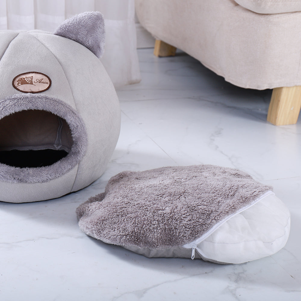 Iglu Katzenbett und Hut für Katzen