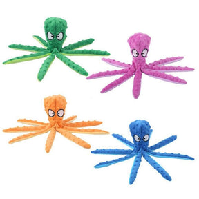 Oktopus-Plüschspielzeug für Hunde mit einzigartiger interner Pfeife