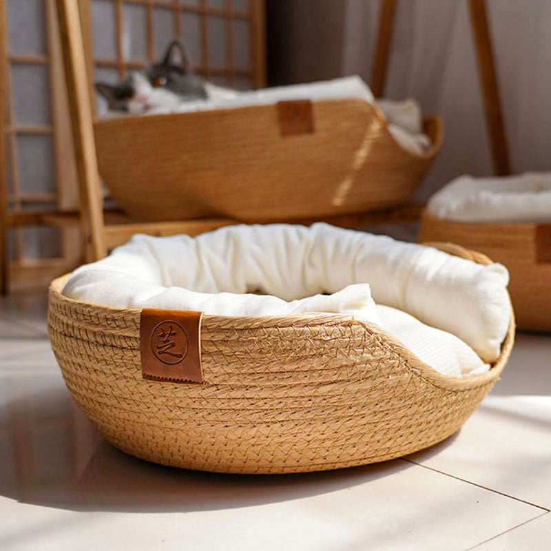 Bambusbett für Katzen und Hunde - Pet Confort