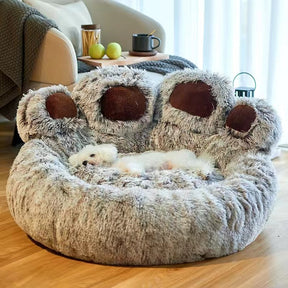 Wolkenbett mit Kopfteil für Hunde und Katzen