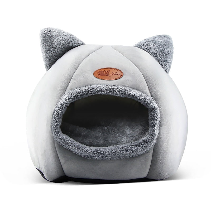 Iglu Katzenbett und Hut für Katzen