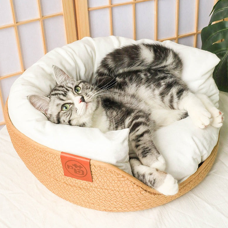 Bambusbett für Katzen und Hunde - Pet Confort